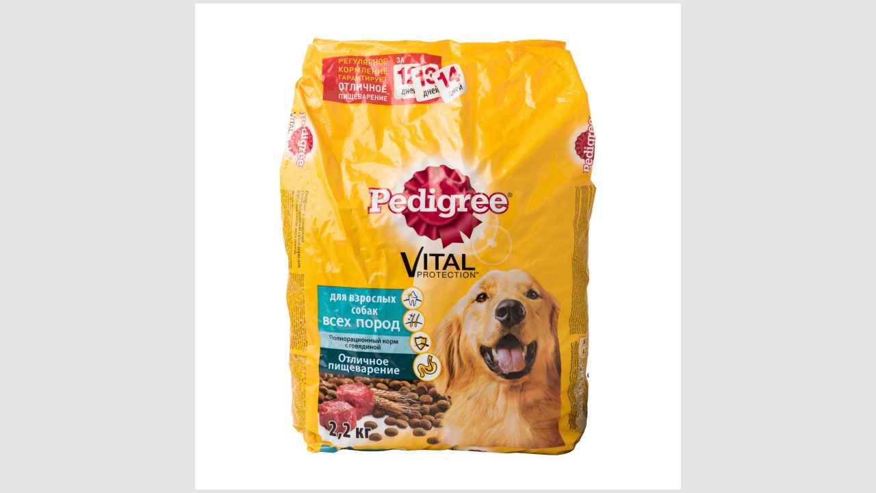 Pedigree vital protection с говядиной. Полнорационный, сухой корм для взрослых собак всех пород