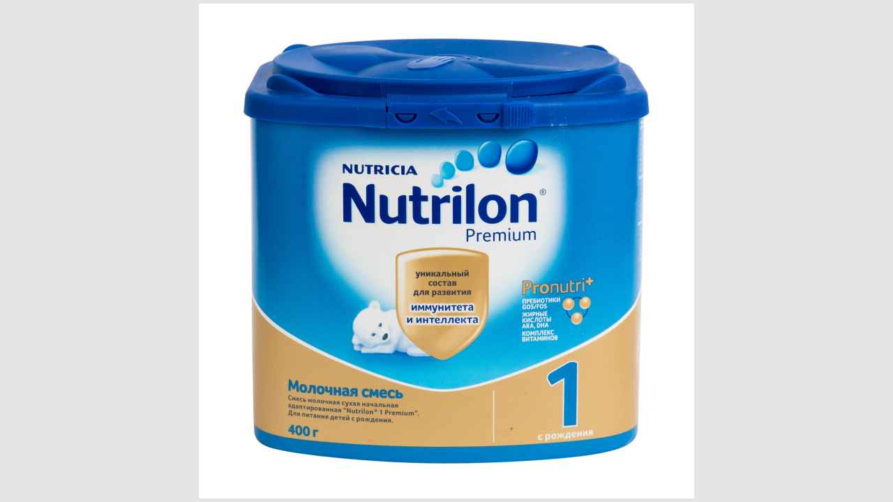 Cмесь молочная сухая начальная адаптированная Nutrilon 1 Premium. Для питания детей с рождения.