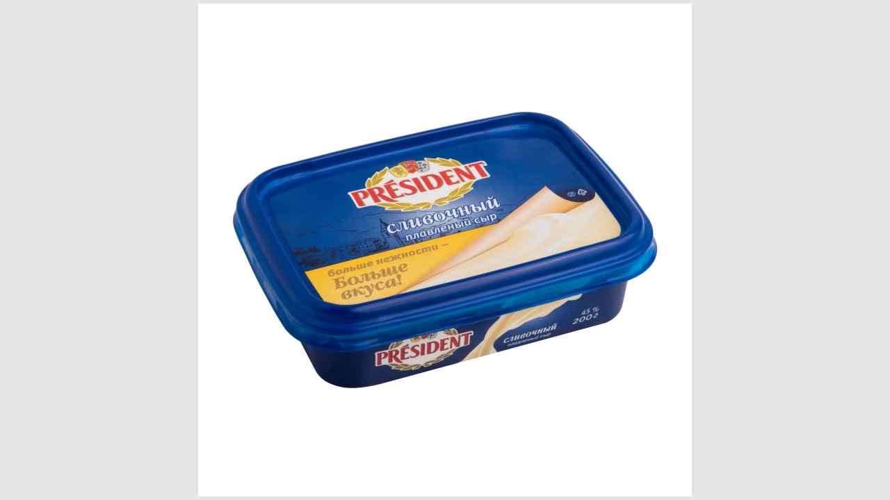 Сыр плавленый «Сливочный» «Президент»