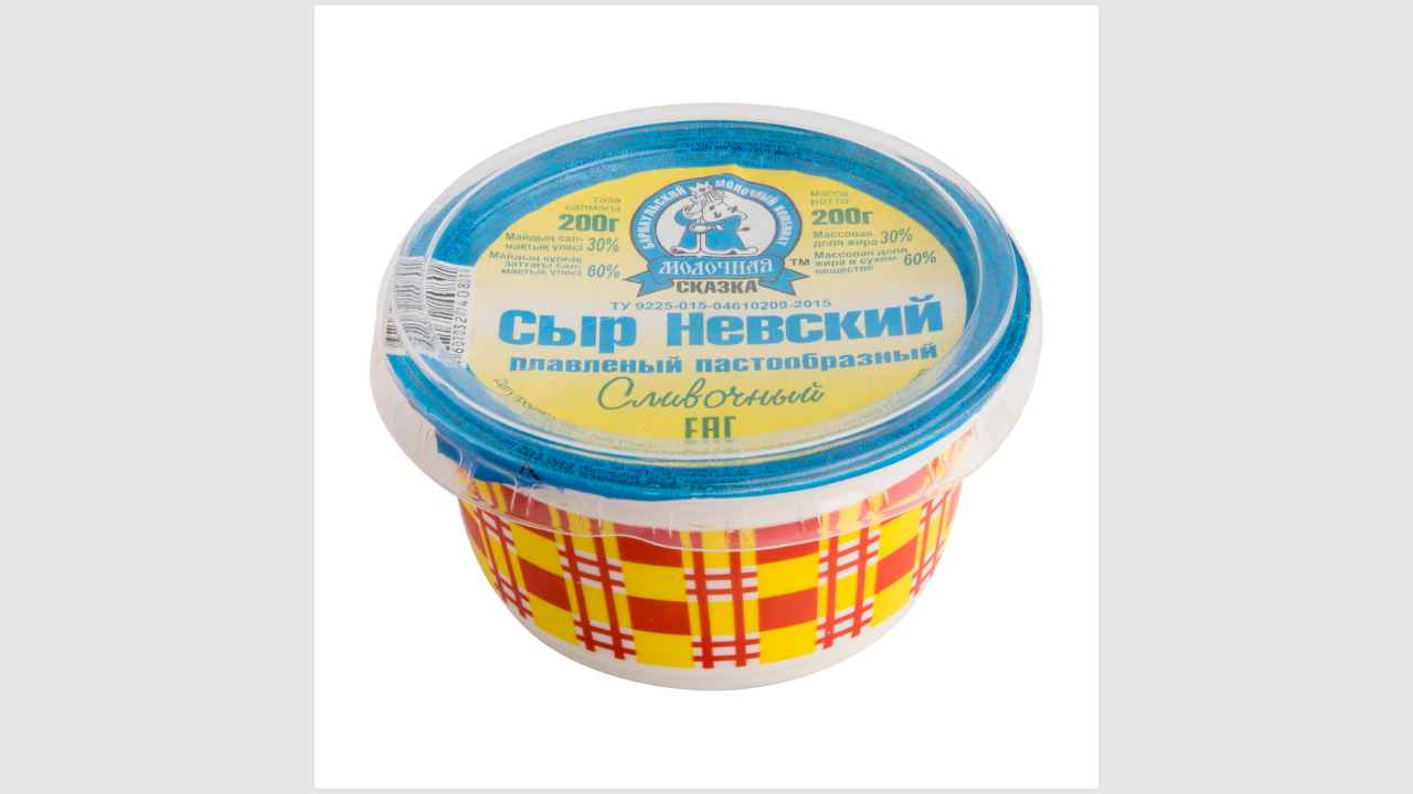Сыр «Невский», плавленый, пастообразный, сливочный