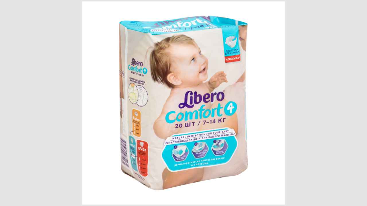 Детские подгузники Libero Comfort4, 20шт/7-14 кг