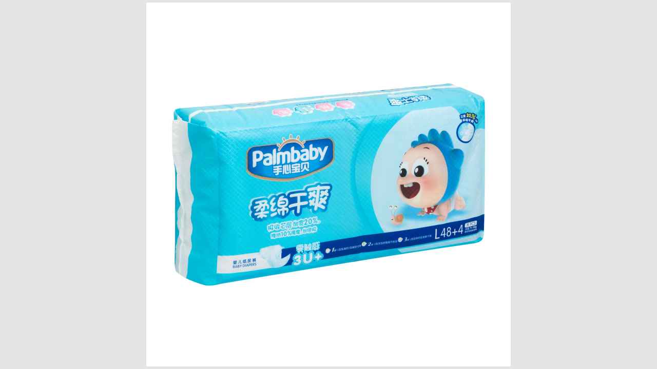 Детские подгузники Palmbaby SK06, «Супервпитываемость», размер: L 48+4 (9-14 кг).