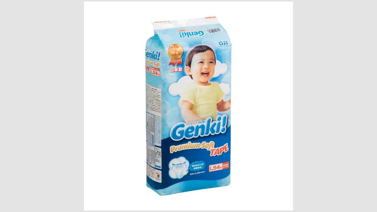 Подгузники и подгузники-трусики для малышей с нежной кожей Genki premium soft, размер: L54, 9-14 кг.