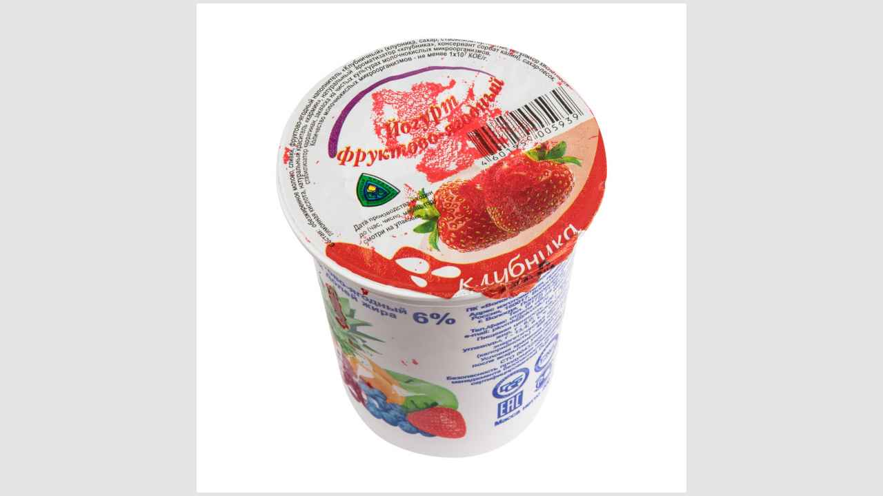 Йогурт фруктово-ягодный с массовой долей жира 6%