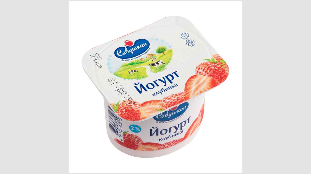 Йогурт с массовой долей жира 2,0 %, с фруктовым наполнителем «Клубника»