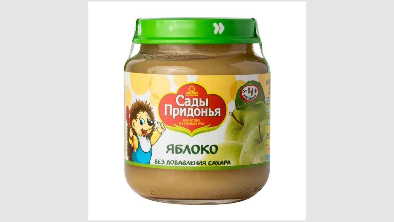 Пюре яблочное, для детского питания «Сады Придонья»