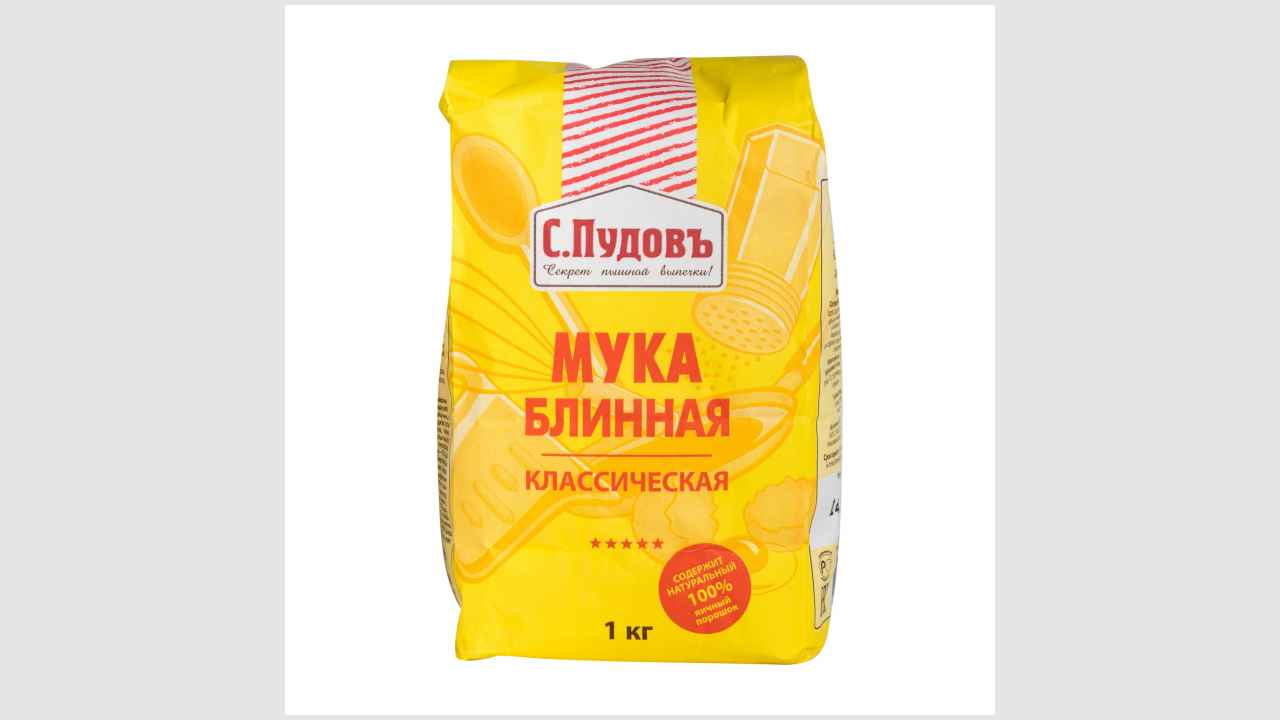 Полуфабрикат мучных изделий, мука блинная «С. Пудовъ»