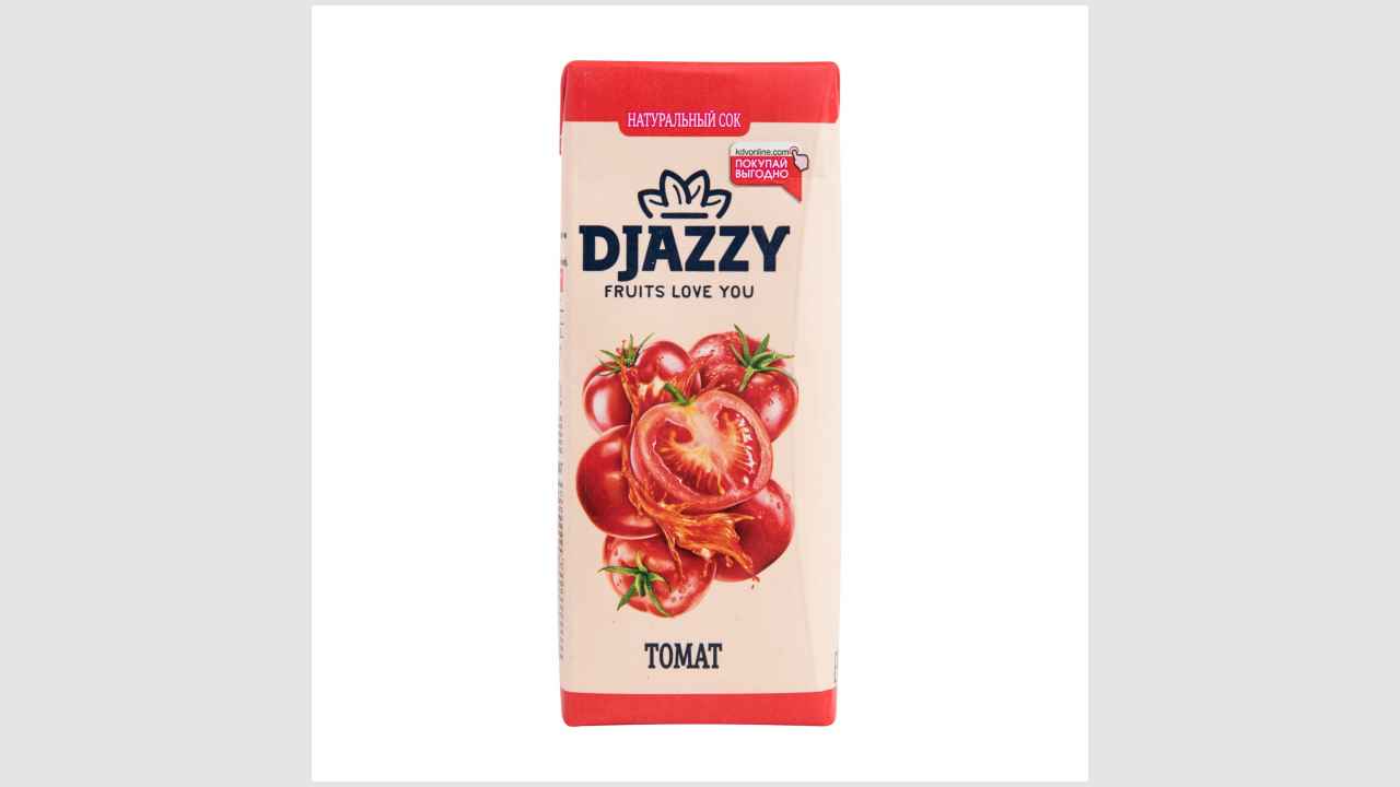 Сок томатный, с солью, восстановленный, с мякотью Djazzy
