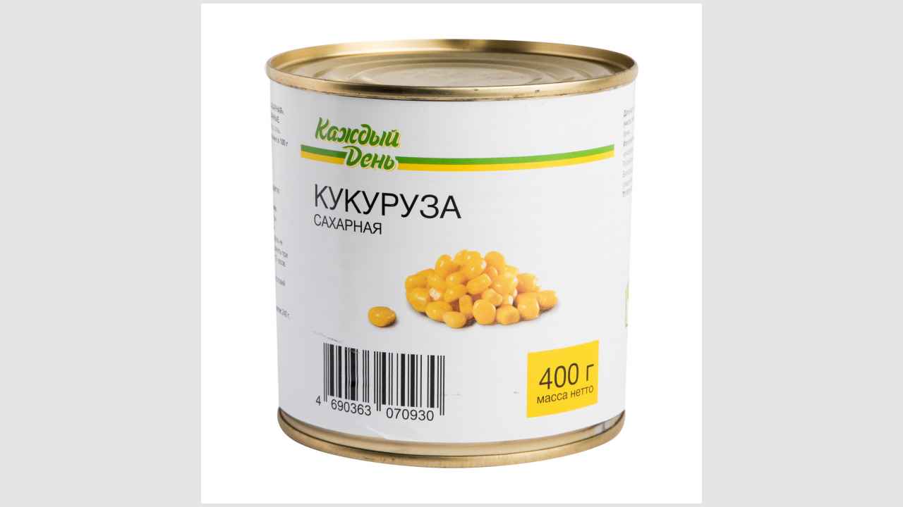 Кукуруза сахарная, консервы стерилизованные «Каждый день»