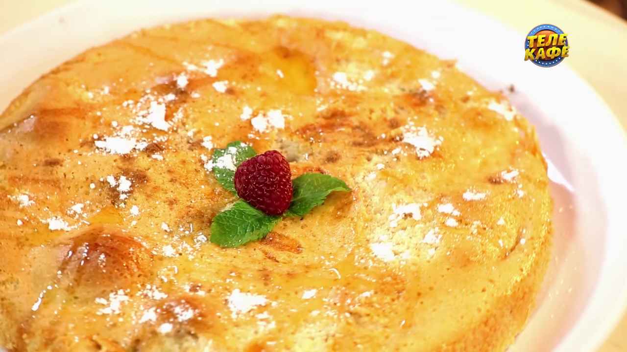 ПП шарлотка из рисовой муки с яблоками