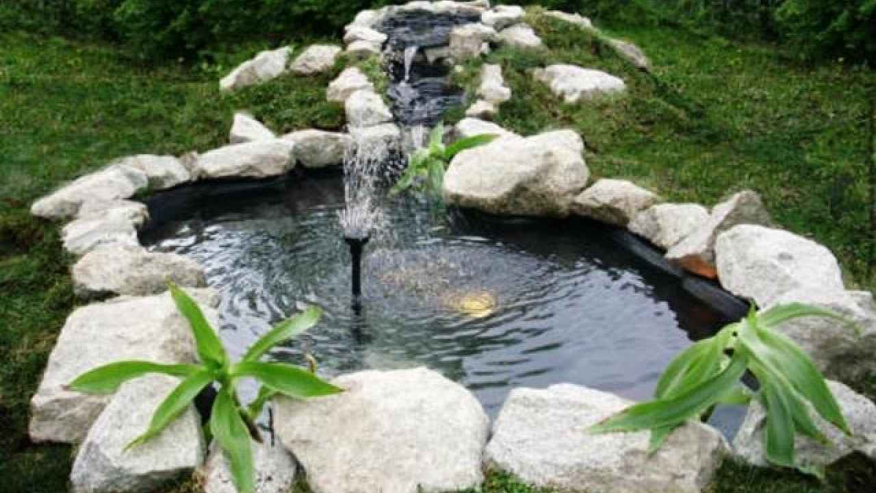 Декоративный фонтан на садовом участке