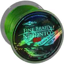 Шнур плетёный Mikado "Nihonto Fine Braid Green" 0,25/300 м
