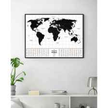 Скретч-карта мира 1DEA.me Travel map flags world