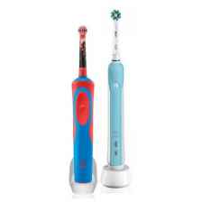 Электрическая зубная щетка Oral-B Pro 500 + Stages Power Звездные войны 2017, белый/голубой/красный