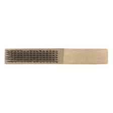 Щетка зачистная, 6-и рядная, закаленная прямая проволока с деревянной ручкой