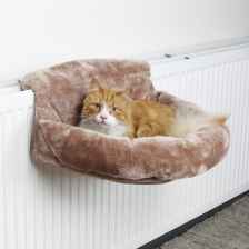 Лежак-гамак для кошек подвесной "Trixie", 46x11x33 см, коричневый