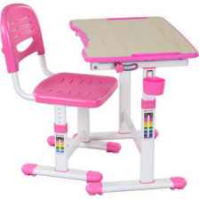 Комплект парта + стул трансформеры FunDesk Piccolino II pink