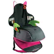 Бустер группа 3 (22-36 кг) trunki BoostApak, черный/розовый