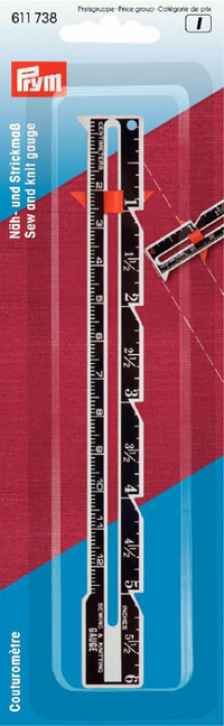 Линейка для шитья и вязания, 12,5 см