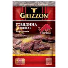Говядина сушеная Копченая, 36г GRIZZON