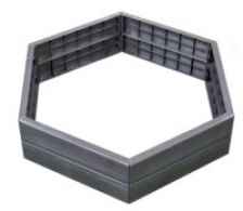 Клумба Graf "Ergo Raised Bed", 6 панелей