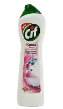 Чистящее средство для кухни "СIF", актив крем, розовая свежесть, 500 мл