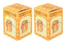 Набор горшочков для меда "Соты", 9x9x12 см, 300 мл, 2 штуки (количество товаров в комплекте: 2)