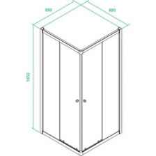 Душевой уголок IDDIS Mirro 90x90 (M10S099i23)