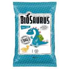Запеченные органические кукурузные снеки c морской солью. BIOSAURUS®, 4*15 г.