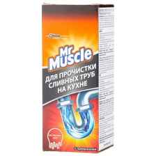 Mr. Muscle гранулы для прочистки труб на кухне, 0.25 кг